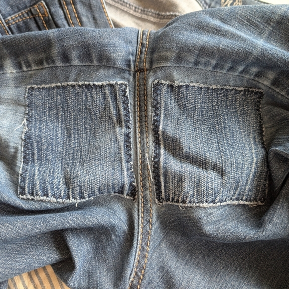 CJ Banks Classic Blue Denim Cropped Jeans,Boatched Crotch 16w - Picture 5 of 6